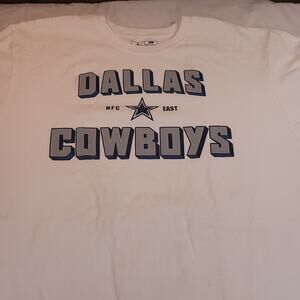 Dallas Cowboys Crew Neck Graphic Short Sleeve T Shirt Mens Size XL White
